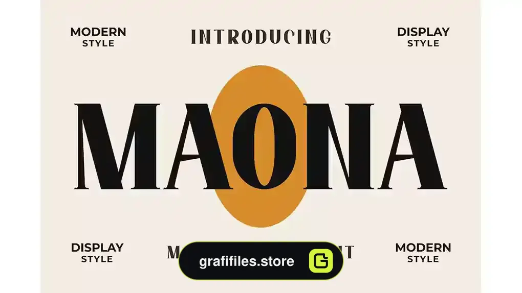فونت انگلیسی MAONA Font