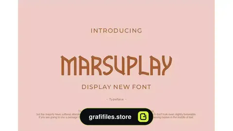 فونت انگلیسی MARSUPLAY Font