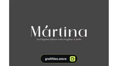 فونت انگلیسی Martina