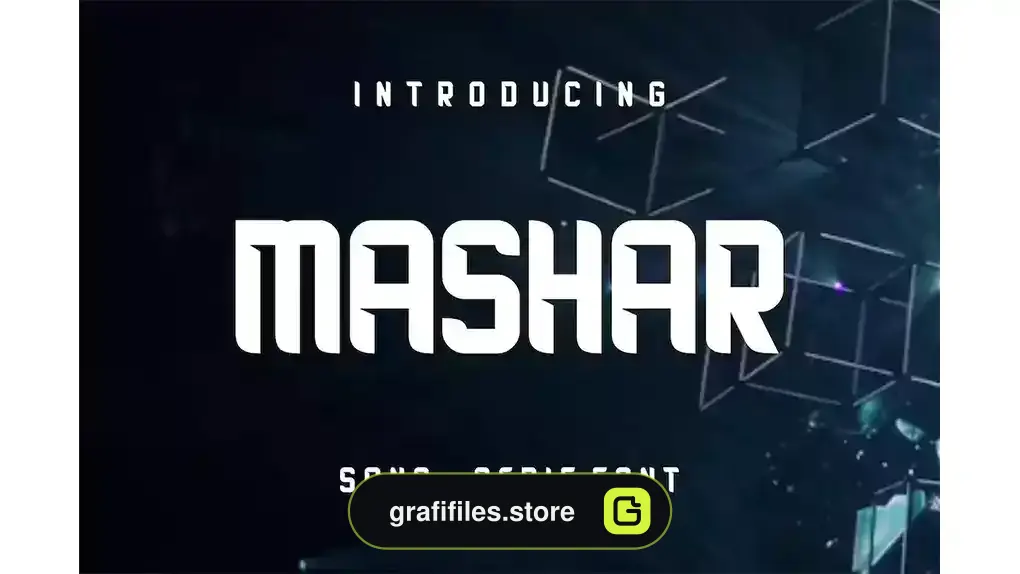 فونت انگلیسی Mashar Font