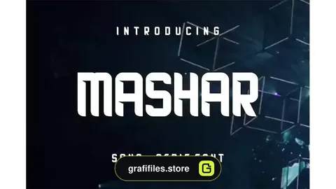 فونت انگلیسی Mashar Font