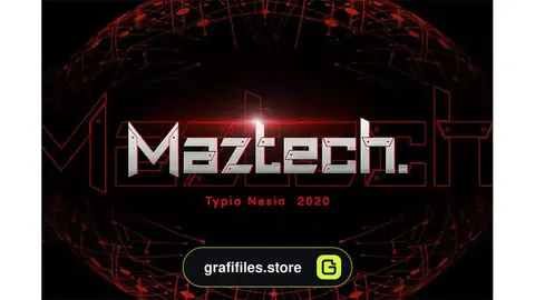 فونت انگلیسی Maztech - Military Technology Font