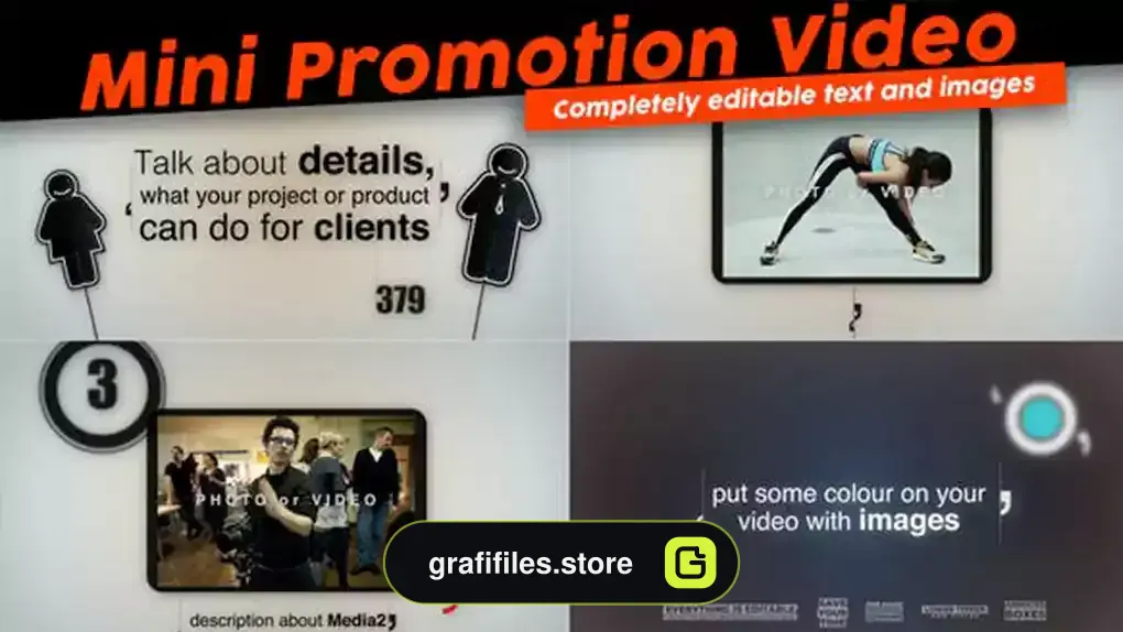 پروژه افترافکت تیزر تبلیغاتی Mini Promotion Video