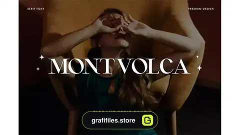 فونت انگلیسی Montvolca Elegant Serif Font