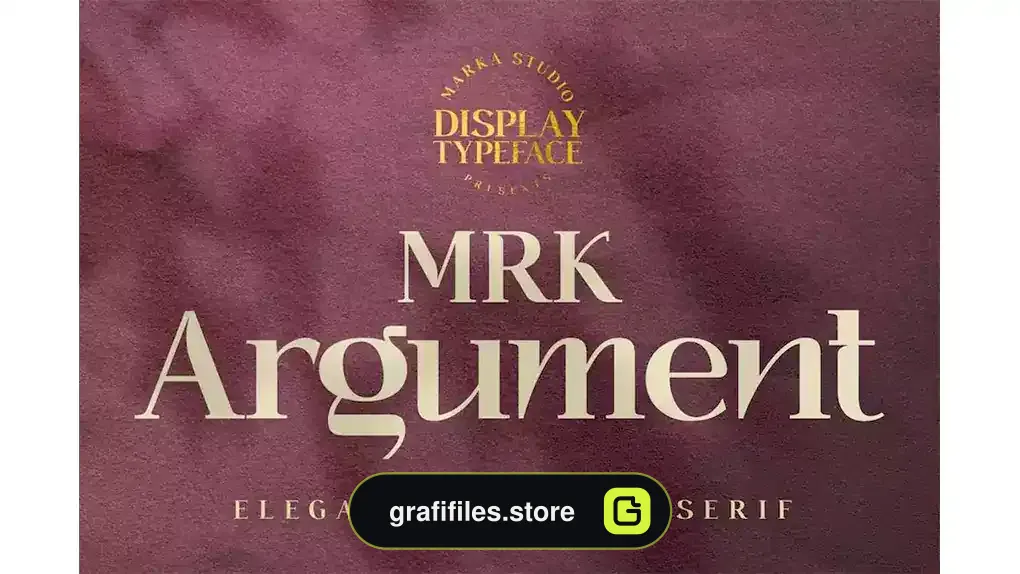 فونت انگلیسی MRK Argument Modern Display Font