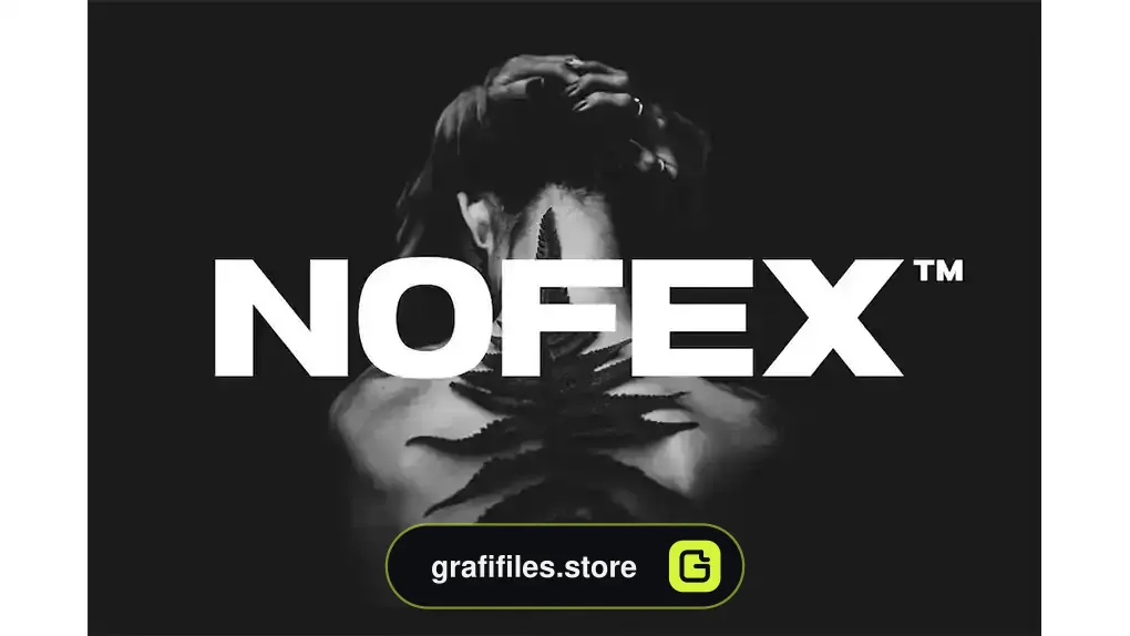 فونت انگلیسی Nofex - Expanded Sans Serif