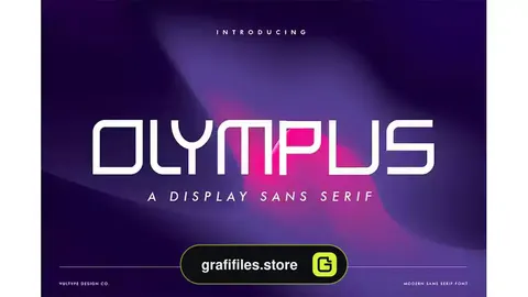 فونت انگلیسی OLYMPUS - Futuristic Font