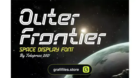 فونت انگلیسی Outer Frontier - Space Font