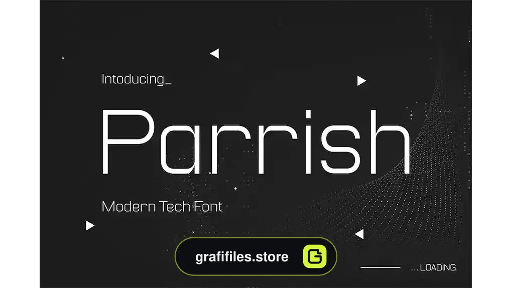 فونت انگلیسی Parrish - Modern Font