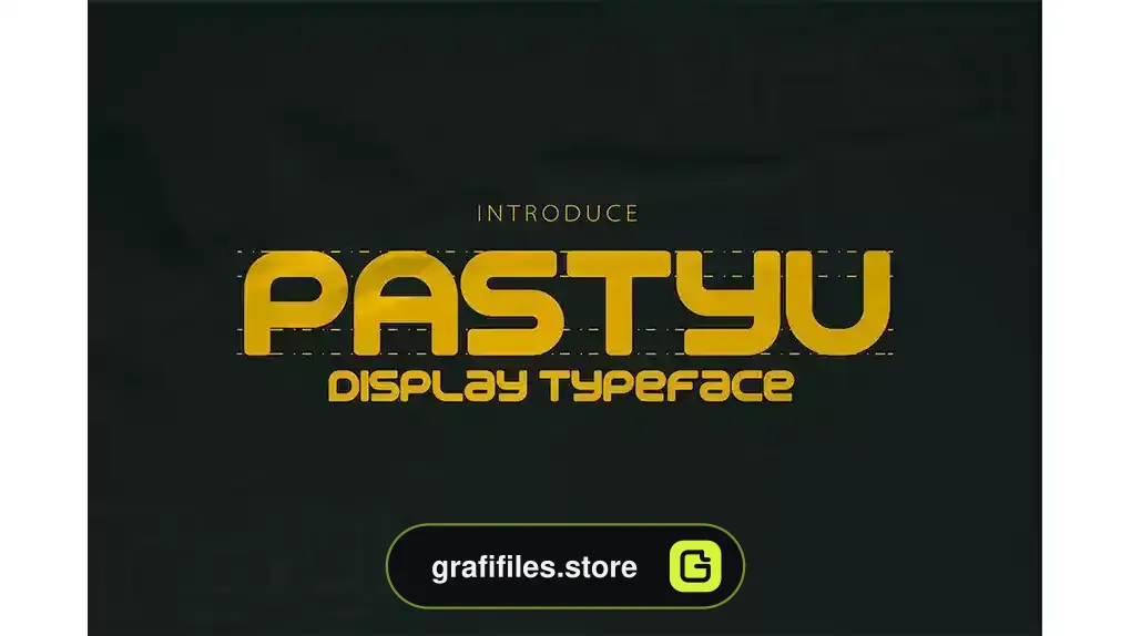فونت انگلیسی Pastyu - Display Typeface