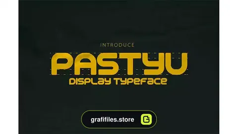 فونت انگلیسی Pastyu - Display Typeface