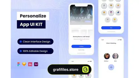 رابط کاربری شخصی سازی Personalize Mobile App