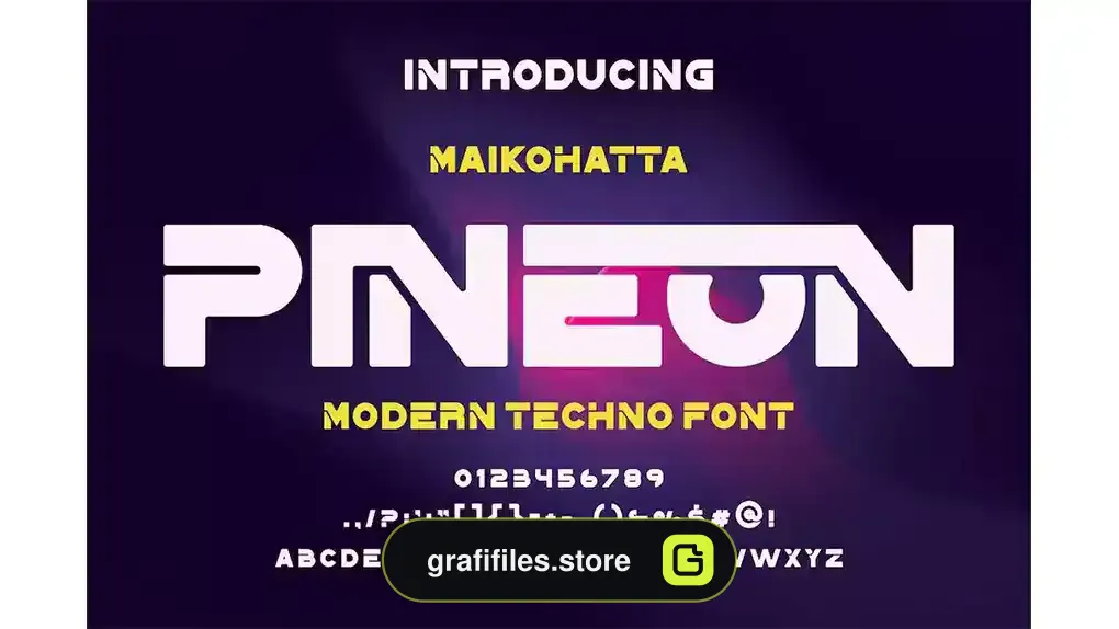 فونت انگلیسی PINEON FONT