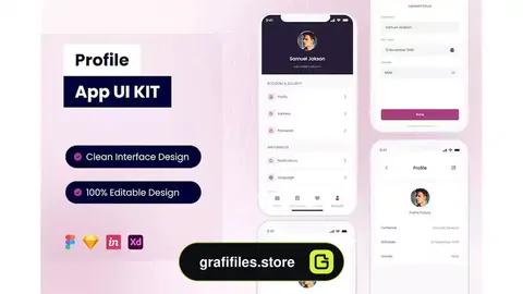 رابط کاربری اپلیکیشن ساخت پروفایل Profile Mobile App