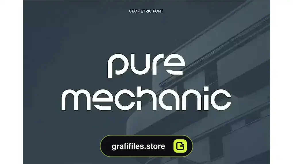 فونت انگلیسی Pure Mechanic Futuristic Sans Serif Font