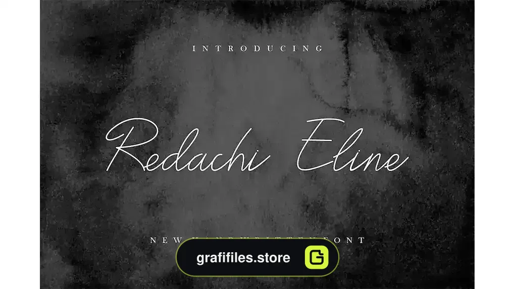 فونت انگلیسی Redachi eline font