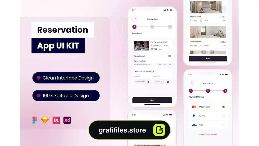رابط کاربری اپلیکیشن رزرویشن