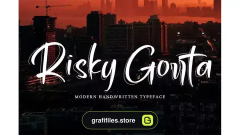 فونت انگلیسی Risky Gorrta
