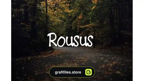 فونت انگلیسی Rousus