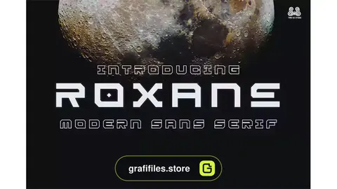 فونت انگلیسی Roxane - Modern Sans Serif
