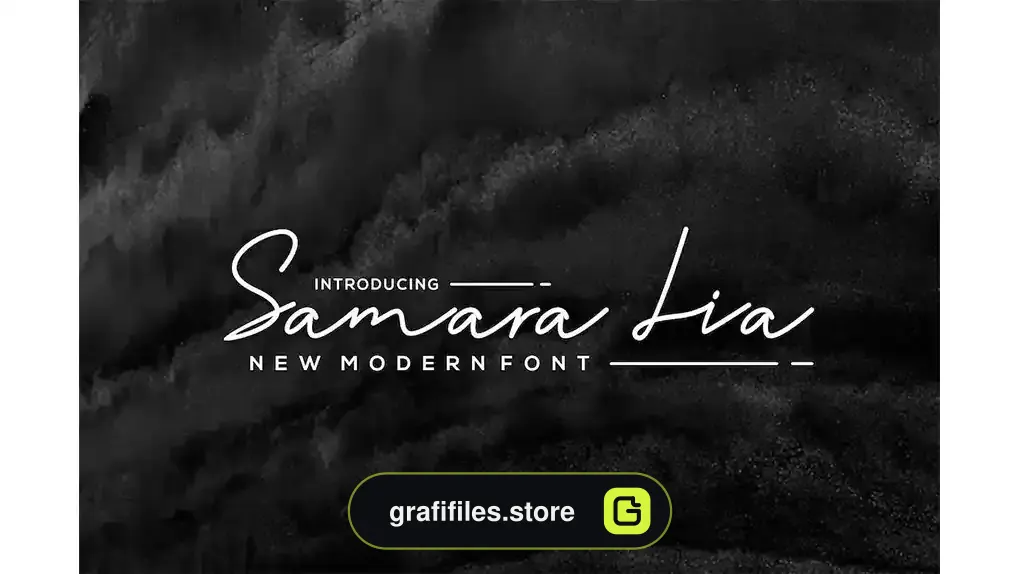 فونت انگلیسی Samara lia font