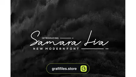 فونت انگلیسی Samara lia font
