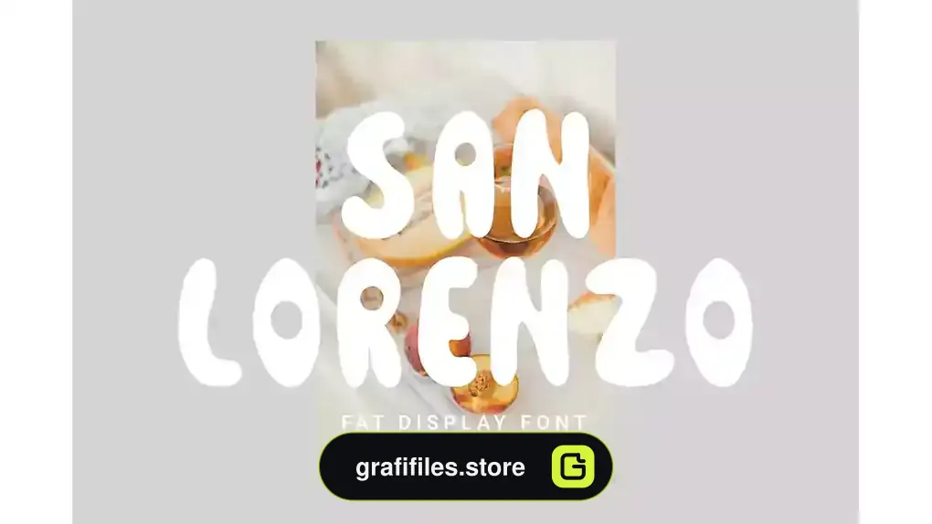 فونت انگلیسی San Lorenzo - Fat Display Font