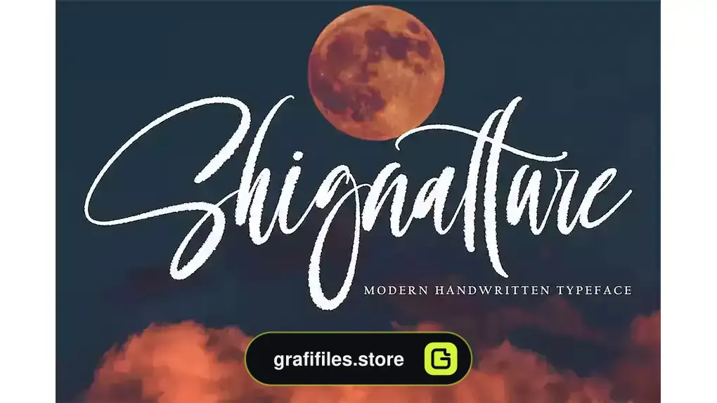 فونت انگلیسی Shignatture