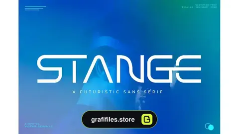 فونت انگلیسی STANGE - Modern Futuristic Font