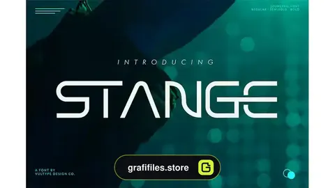 فونت انگلیسی Stange Semi Bold - Logo Font