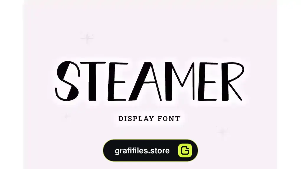 فونت انگلیسی Steamer - Display Font