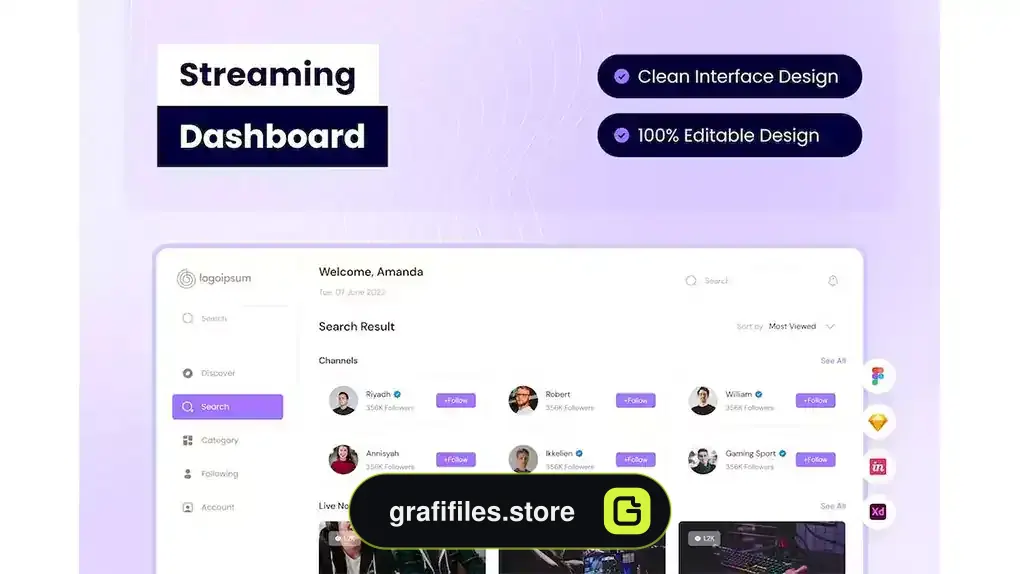 داشبورد Streaming Dashboard