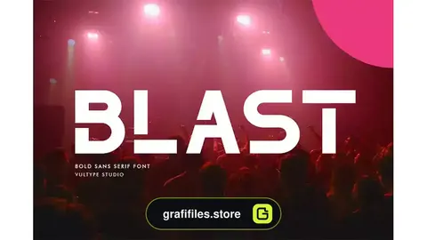 فونت انگلیسی The Blast - Bold Font