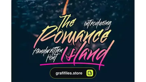 فونت انگلیسی دست نویس The Romance Island