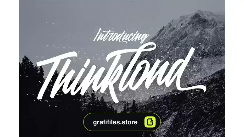 فونت انگلیسی Thinkloud Script