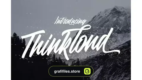 فونت انگلیسی Thinkloud Script