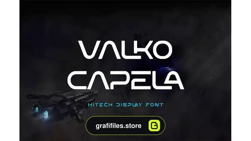 فونت انگلیسی Valko Capela Futuristic Sans Serif Font
