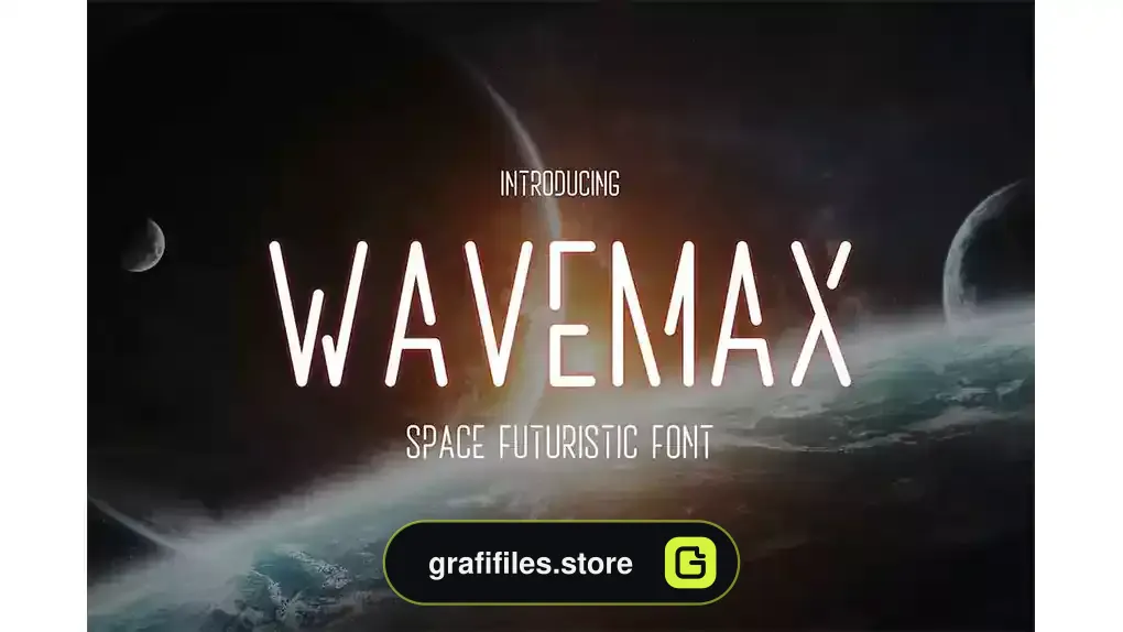 فونت انگلیسی Wavemax – Space Futuristic Font