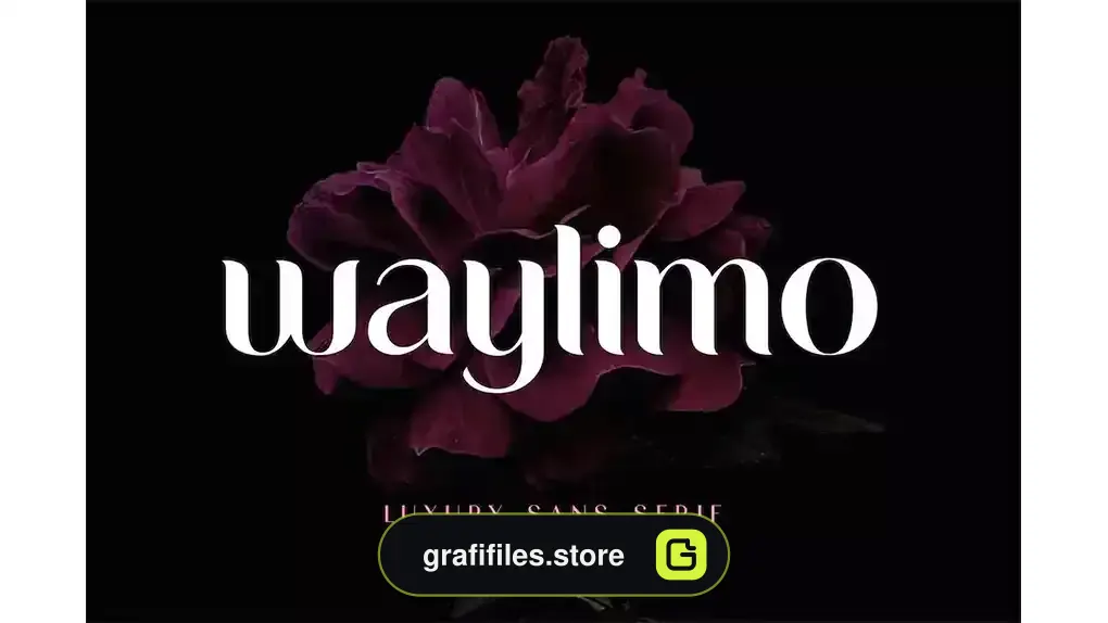 فونت انگلیسی Waylimo Luxury Sans Serif Font