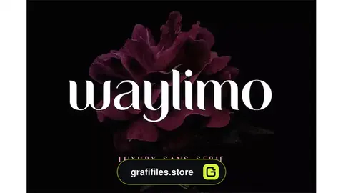 فونت انگلیسی Waylimo Luxury Sans Serif Font