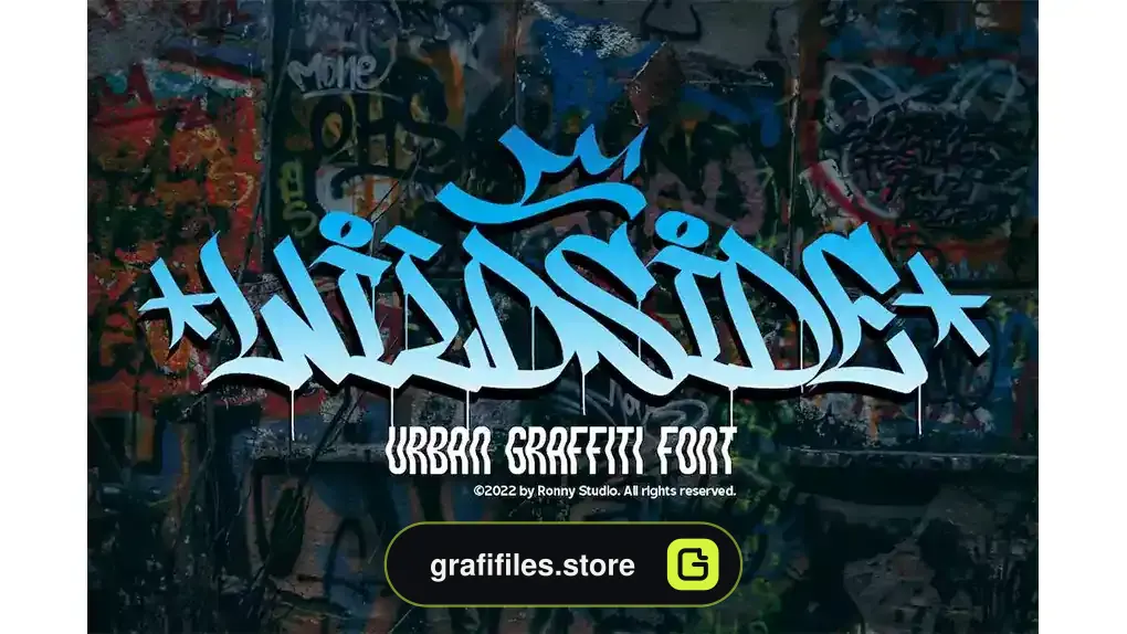 فونت انگلیسی Wildside - Urban Graffiti Font