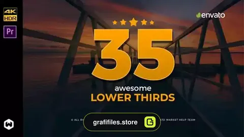 پروژه پریمیر زیرنویس Awesome Lower Thirds for Premiere