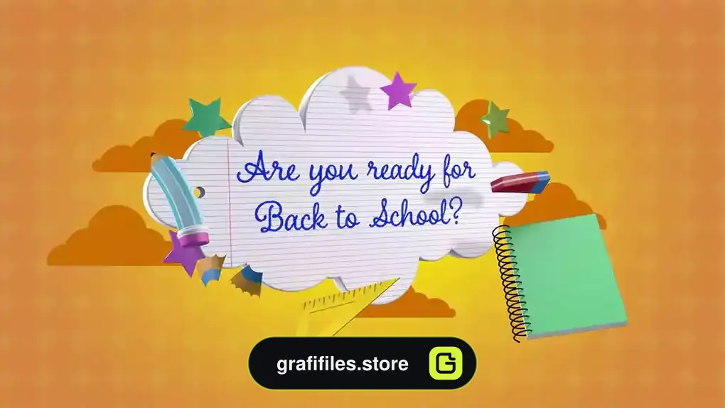 پروژه افترافکت تیزر تبلیغاتی مدرسه Back To School Promo