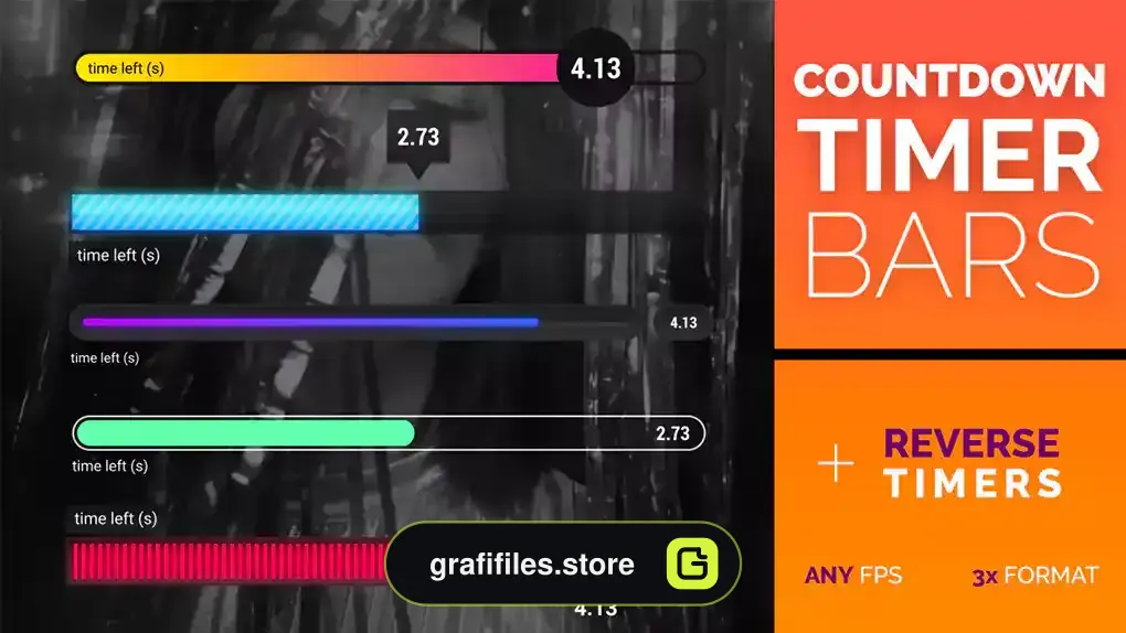 پروژه داوینچی ریزالو شمارش معکوس Countdown Timer Bars