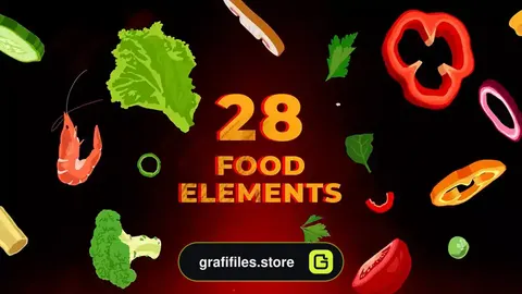 پروژه افترافکت تیزر تبلیغاتی غذا و آشپزی Food And Cooking Pack