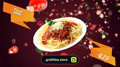 پروژه افترافکت نمایش منو غذا Food Menu || Dynamic Food Menu
