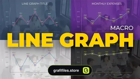 پروژه داوینچی ریزالو اینفوگرافی نمودار خطی Line Graph