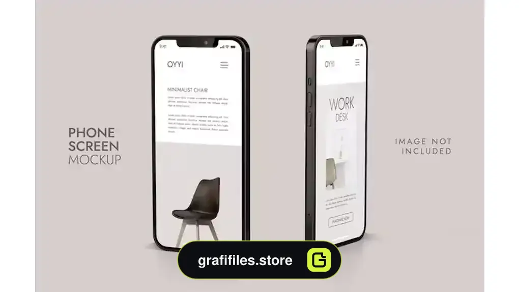 موکاپ موبایل Phone and screen