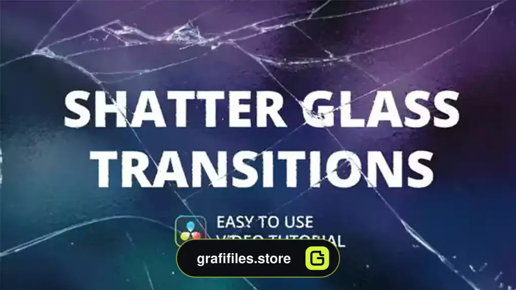 ترانزیشن داوینچی ریزالو Shatter Glass Transitions for DaVinci Resolve