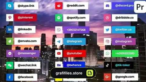 پروژه پریمیر شبکه اجتماعی Social Media V5